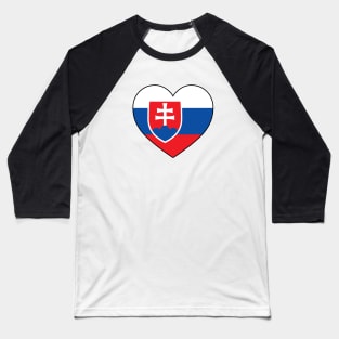 Heart - Slovakia Baseball T-Shirt